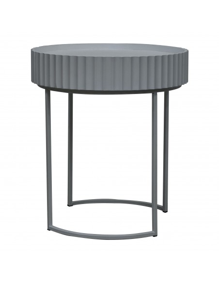 sofabord sidebord grå stuemøbler rundt moderne design