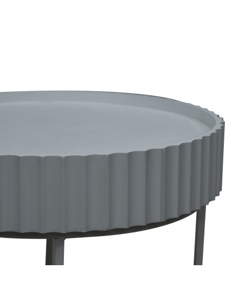 sofabord sidebord grå stuemøbler rundt moderne design