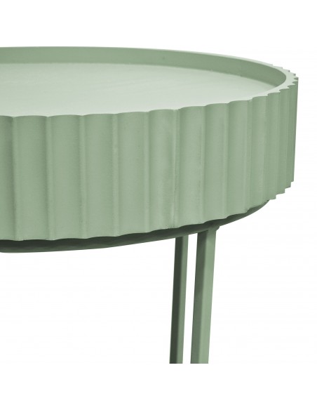 sofabord sidebord grøn stuemøbler rundt moderne design