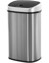 Affaldsspand i rustfri stål 58 liter sensor H68 x B40,9 x D28,9 cm - Børstet sølv