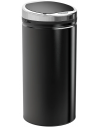 Affaldsspand i rustfri stål 42 liter sensor H68 x Ø30,5 cm - Sort
