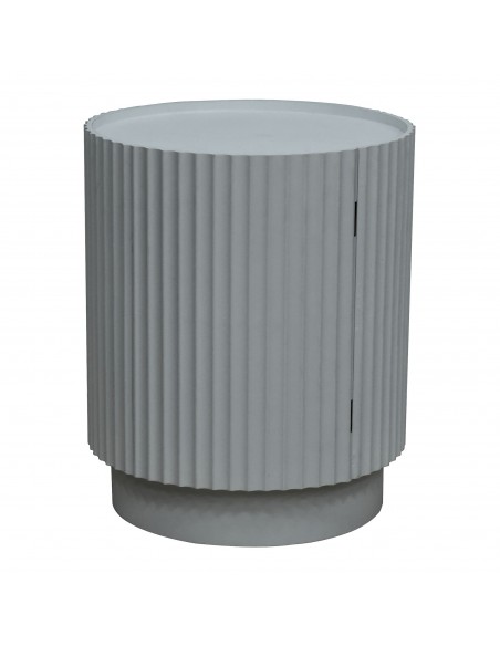 sofabord sidebord grå stuemøbler rundt moderne design sengebord natbord