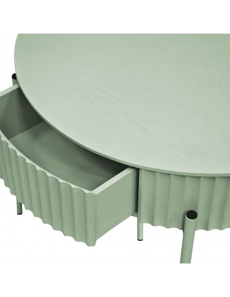 sofabord sidebord stuemøbler rundt moderne design skuffe opbevaring