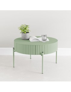 sofabord sidebord stuemøbler rundt moderne design skuffe opbevaring