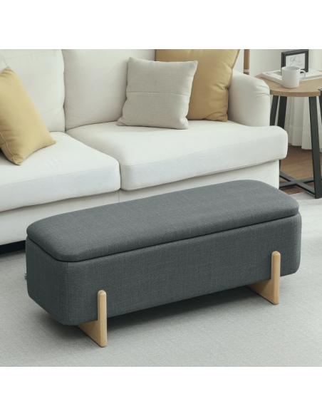 bænk med opbevaring entre garderobe soveværelse moderne design stof