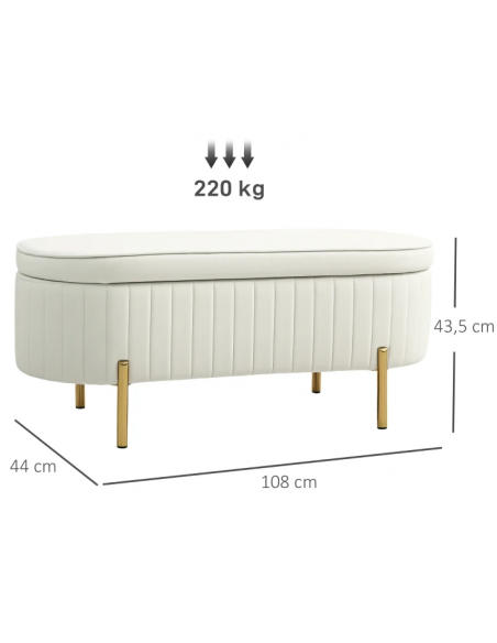 bænk med opbevaring entre garderobe soveværelse moderne design stof