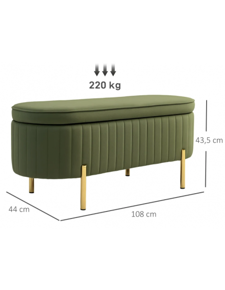 bænk med opbevaring entre garderobe soveværelse moderne design stof