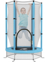 Trampolin med sikkerhedsnet H190 x Ø140 cm - Blå