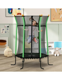 trampolin haven sikkerhedsnet net udendørs legetøj udeleg indendørs børn 2