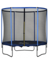 Trampolin med sikkerhedsnet H240 x Ø244 cm - Blå