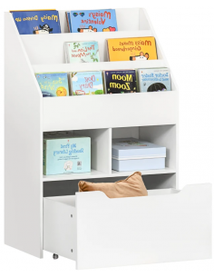 reol til børn børneværelse indretning opbevaring legetøj bogreol