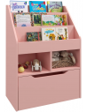 Bogreol til børneværelset i MDF H90 x B60 x D29,9 cm - Rosa