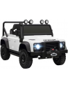 Elektrisk Land Rover til børn 12V i metal og kunststof H61 x L115 x B61 cm - Sort/Hvid