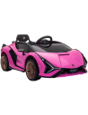 Elektrisk Lamborghini til børn 12V i metal og kunststof H40 x L108 x B62 cm - Pink