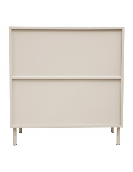 vitrineskab vitrine beige metal skænk køkken lavt moderne skab