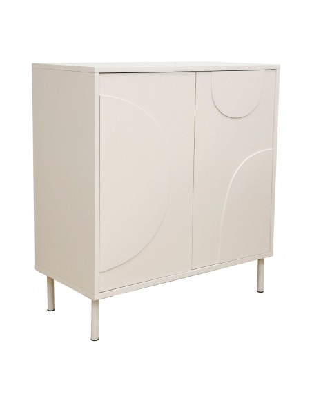 vitrineskab vitrine beige metal skænk køkken lavt moderne skab