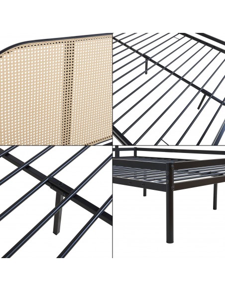 sengeramme moderne design 160x200 160 sengestel stof seng