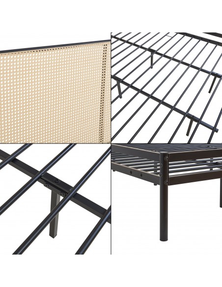 sengeramme moderne design 180x200 180 sengestel stof seng