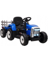 Traktor til børn 12V Elektrisk i metal og kunststof H52,5 x L136,5 x B50 cm - Blå