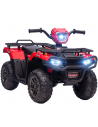 ATV til børn 12V Elektrisk i metal og kunststof H50 x L88 x B45 cm - Sort/Rød