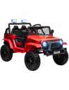 Elektrisk Jeep til børn 24V i metal og kunststof H68,5 x L109 x B67 cm - Sort/Rød