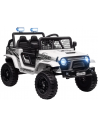 Elektrisk Jeep til børn 24V i metal og kunststof H68,5 x L109 x B67 cm - Sort/Hvid