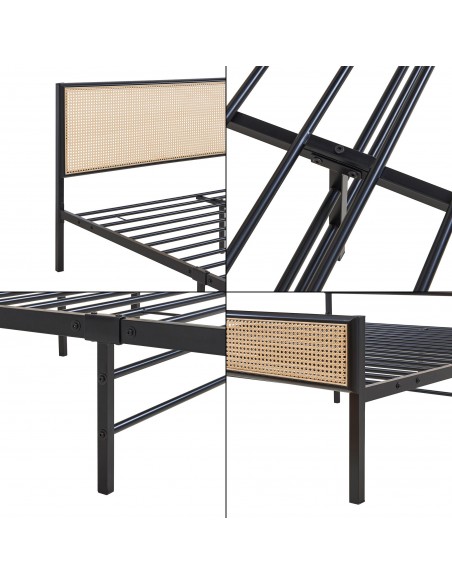 sengeramme moderne design 160x200 160 sengestel stof seng