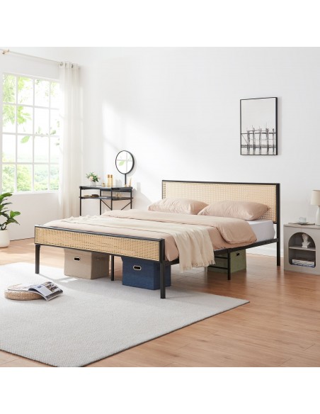 sengeramme moderne design 160x200 160 sengestel stof seng