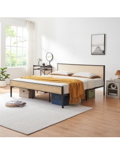 sengeramme moderne design 180x200 180 sengestel stof seng