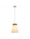 BROUGH Loftlampe i polyester Ø30 cm 1 x E27 - Hvid/Sort