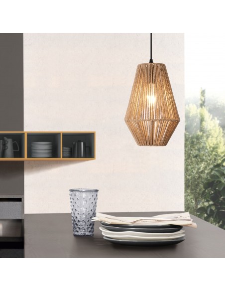 loftlampe pendel pendellampe moderne design billig reb flet