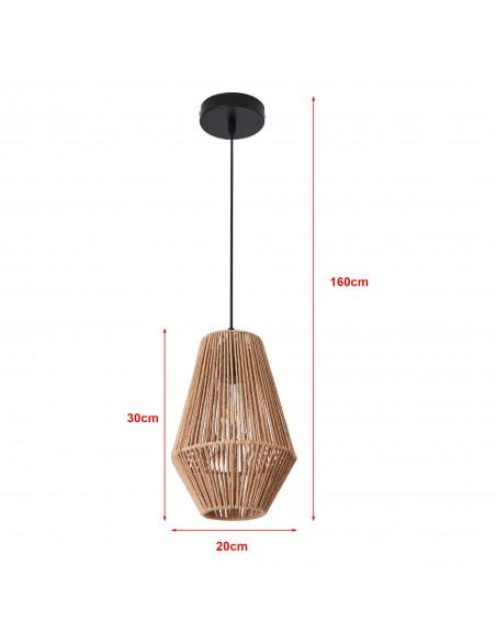 loftlampe pendel pendellampe moderne design billig reb flet
