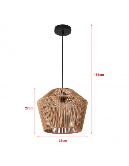 loftlampe pendel pendellampe moderne design billig reb flet