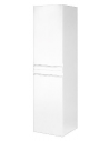 Højskab til badeværelset i MDF H139 x B35 x D35 cm - Mat hvid