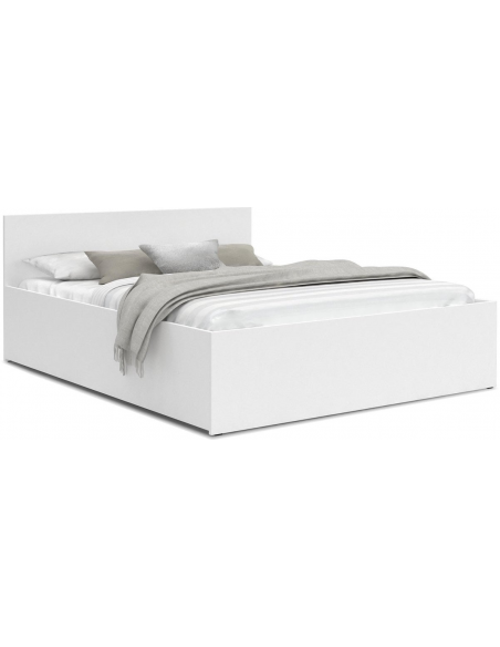 sengeramme opbevaring moderne design 140x200 140 sengestel træ hvid seng