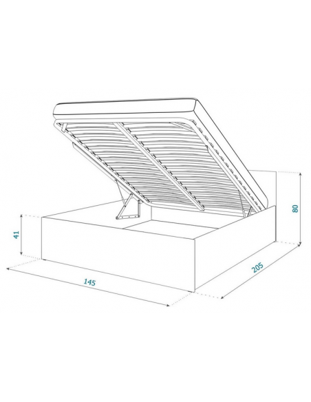sengeramme opbevaring moderne design 140x200 140 sengestel træ hvid seng