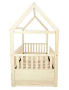 børneseng husseng med skuffe træ eg massiv ungdomsseng indretning til børneværelset 2