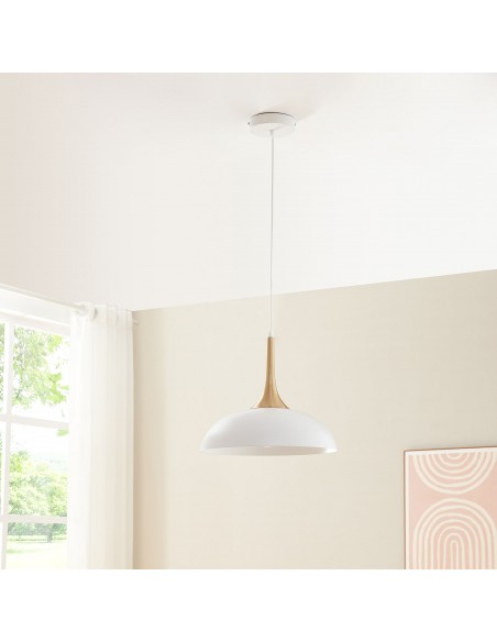 loftlampe hvid messing pendel pendellampe moderne design billig