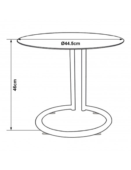 sofabord sidebord stuemøbler rundt moderne design