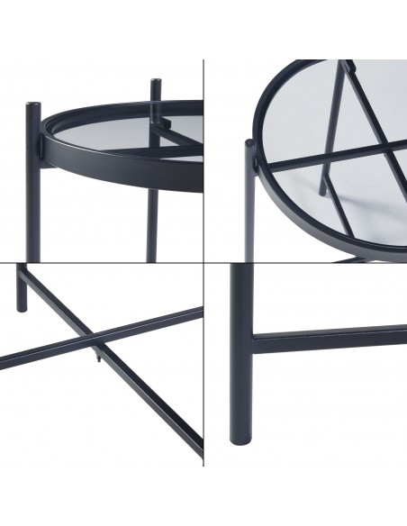 sofabord sidebord stuemøbler rundt moderne design