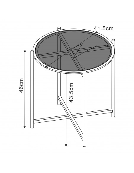 sofabord sidebord stuemøbler rundt moderne design