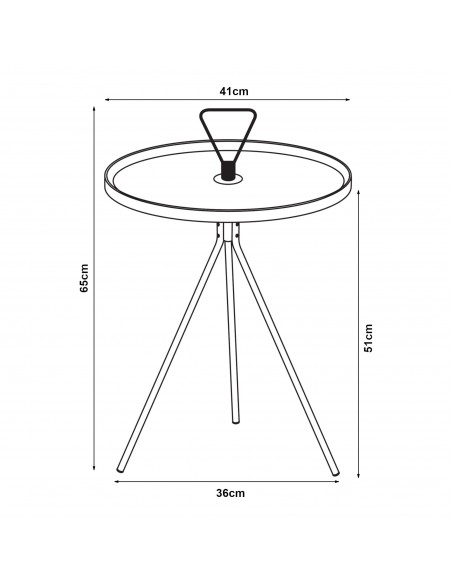 sofabord sidebord stuemøbler rundt moderne design