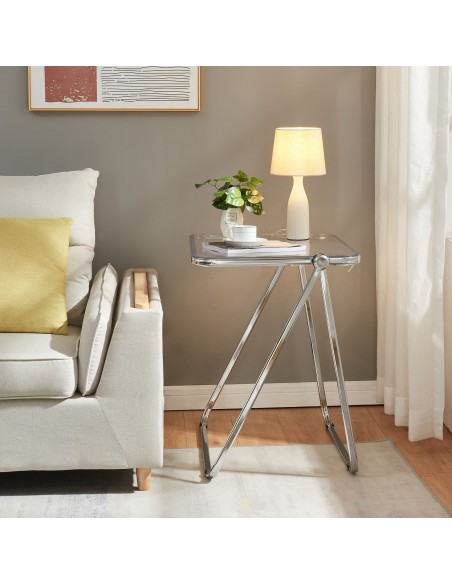 sofabord sidebord stuemøbler rundt moderne design klapbord