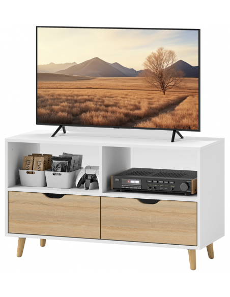 tvbord tv bord skuffer skabe smal billig stuemøbler hvid