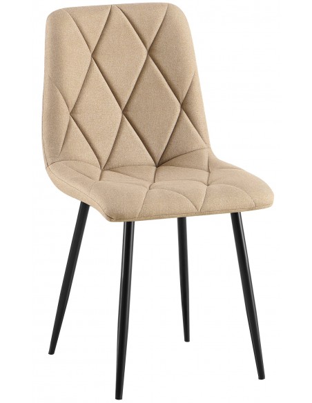 Spisebordsstol stof polyester beige