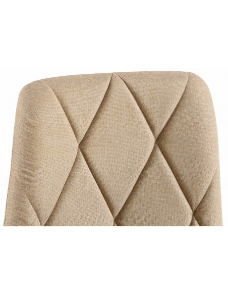 Spisebordsstol stof polyester beige