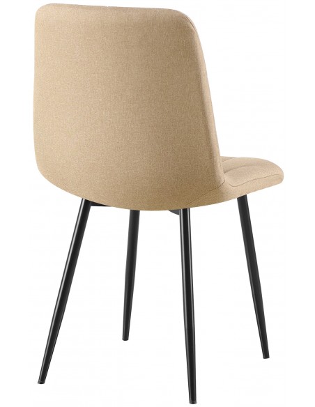 Spisebordsstol stof polyester beige