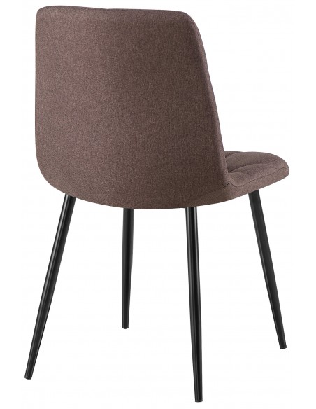 Spisebordsstol stof polyester brun