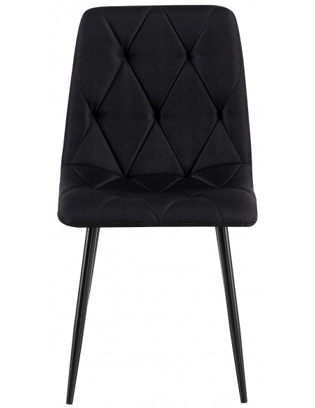 Spisebordsstol stof polyester sort