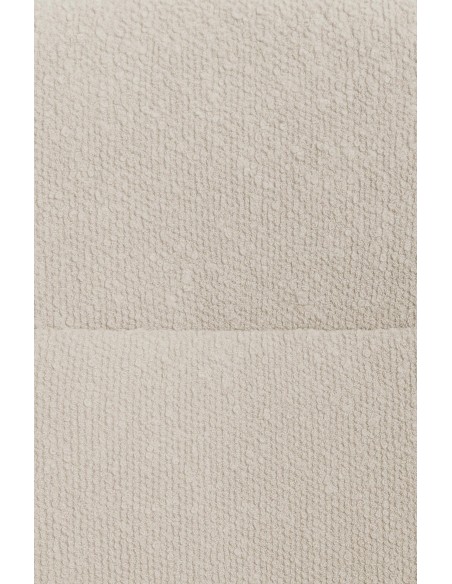Spisebordsstol stof med armlæn og drejefod drejefunktion beige creme